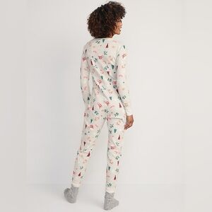 Old Navy Printed Thermal-Knit One-Piece Pajamas